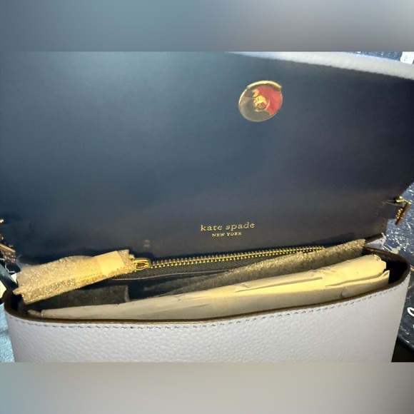 Kate Spade New York-Knott Flap Chain Small Leather Crossbody - Picture 12 of 14